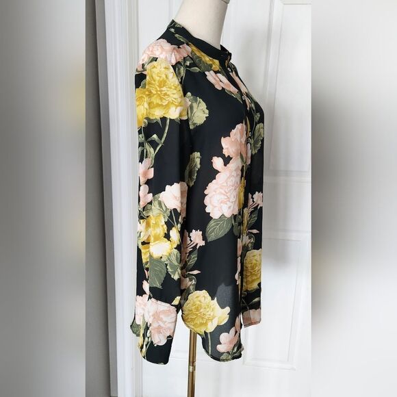 NWOT H&M Conscious Floral Blouse - Size 12 - Picture 5 of 10